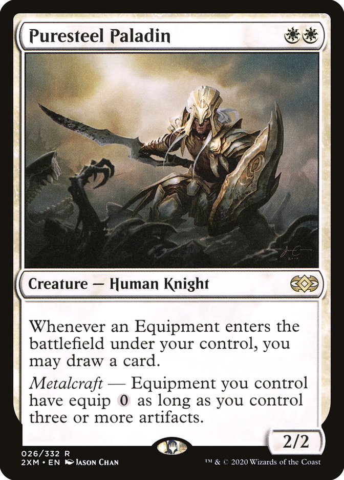 Puresteel Paladin [Double Masters] | Dumpster Cat Games