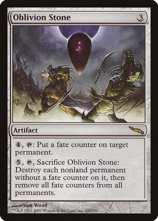Oblivion Stone [Mirrodin] | Dumpster Cat Games
