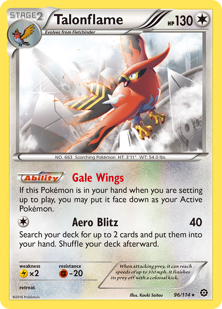 Talonflame (96/114) [XY: Steam Siege] | Dumpster Cat Games