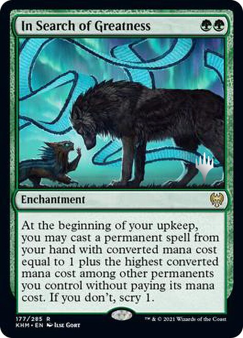 In Search of Greatness [Kaldheim Promo Pack] | Dumpster Cat Games