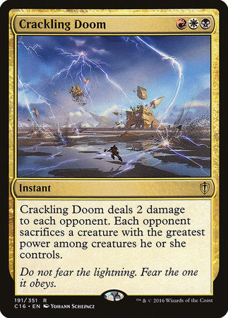 Crackling Doom [Commander 2016] | Dumpster Cat Games