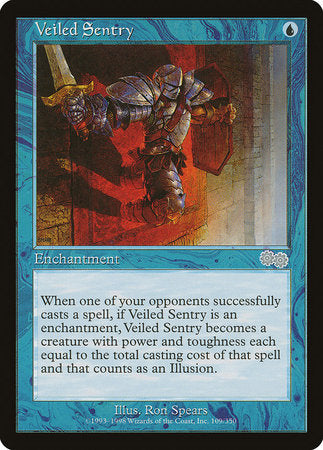 Veiled Sentry [Urza's Saga] | Dumpster Cat Games