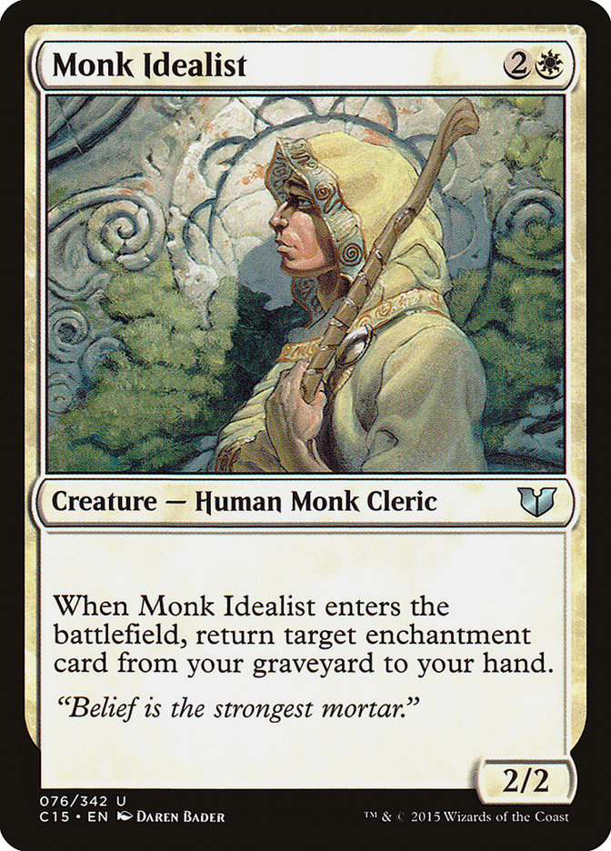 Monk Idealist [Commander 2015] | Dumpster Cat Games