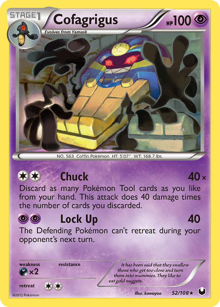 Cofagrigus (52/108) [Black & White: Dark Explorers] | Dumpster Cat Games