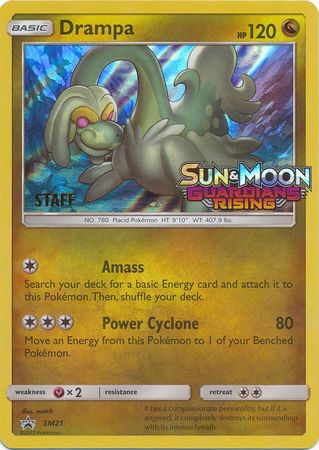 Drampa (SM21) (Staff Prerelease Promo) [Sun & Moon: Black Star Promos] | Dumpster Cat Games