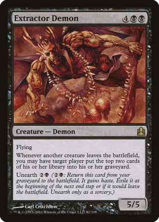 Extractor Demon [Commander 2011] | Dumpster Cat Games