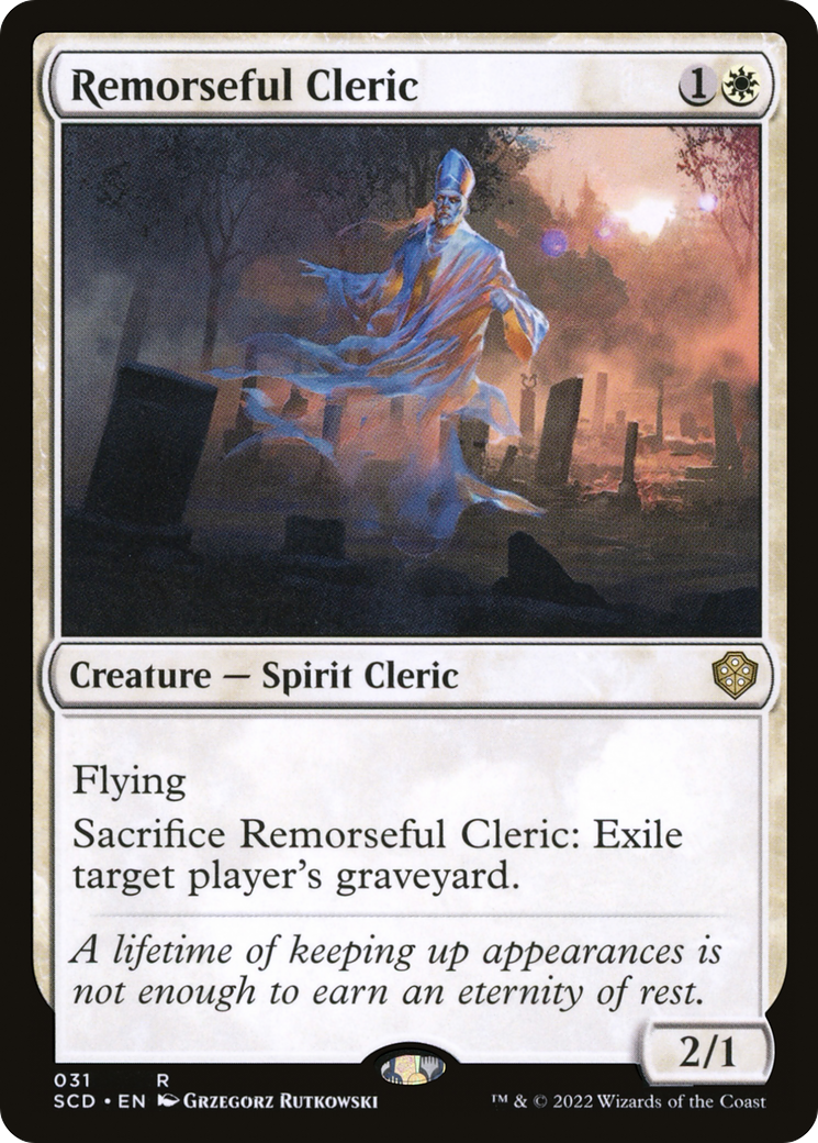 Remorseful Cleric [Starter Commander Decks] | Dumpster Cat Games