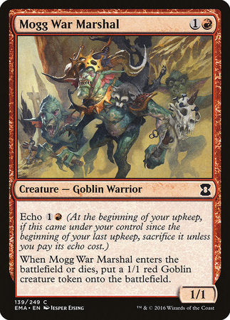 Mogg War Marshal [Eternal Masters] | Dumpster Cat Games