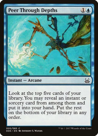 Peer Through Depths [Duel Decks: Mind vs. Might] | Dumpster Cat Games