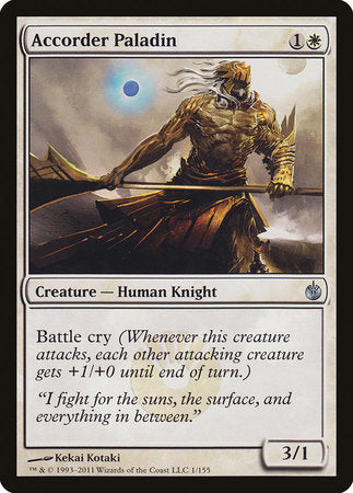 Accorder Paladin [Mirrodin Besieged] | Dumpster Cat Games