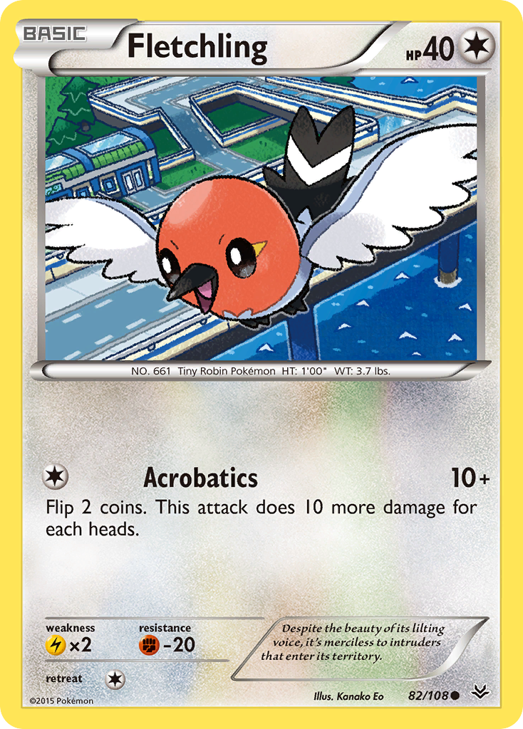 Fletchling (82/108) [XY: Roaring Skies] | Dumpster Cat Games