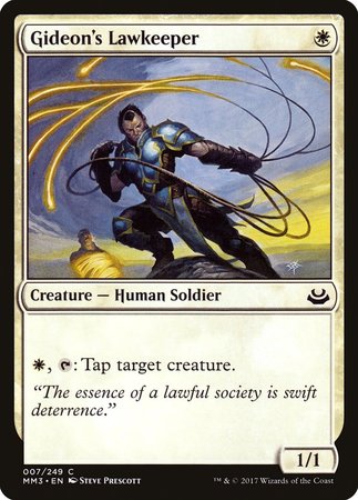Gideon's Lawkeeper [Modern Masters 2017] | Dumpster Cat Games