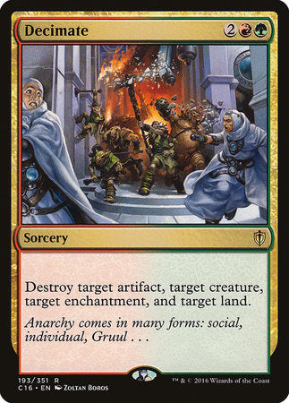 Decimate [Commander 2016] | Dumpster Cat Games