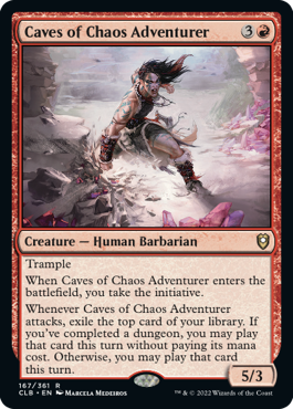 Caves of Chaos Adventurer [Commander Legends: Battle for Baldur's Gate] | Dumpster Cat Games