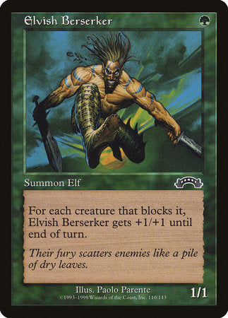 Elvish Berserker [Exodus] | Dumpster Cat Games