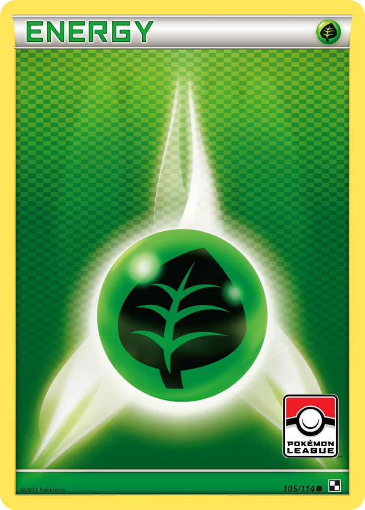 Grass Energy (105/114) [Black & White: Base Set] | Dumpster Cat Games