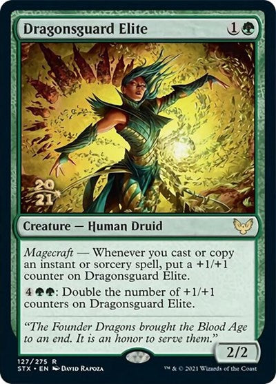 Dragonsguard Elite [Strixhaven: School of Mages Prerelease Promos] | Dumpster Cat Games