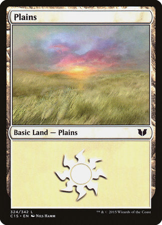 Plains (324) [Commander 2015] | Dumpster Cat Games