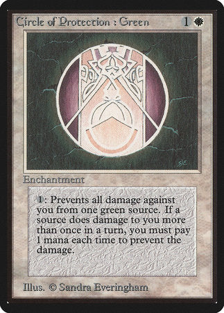 Circle of Protection: Green [Limited Edition Beta] | Dumpster Cat Games