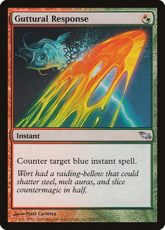 Guttural Response [Shadowmoor] | Dumpster Cat Games