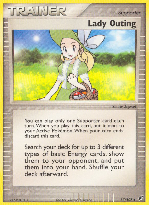 Lady Outing (87/107) [EX: Deoxys] | Dumpster Cat Games