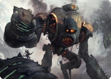 Rust Goliath Art Card [The Brothers' War Art Series] | Dumpster Cat Games