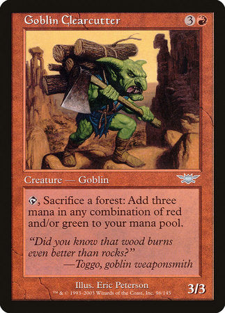 Goblin Clearcutter [Legions] | Dumpster Cat Games