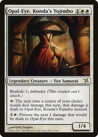 Opal-Eye, Konda's Yojimbo [Betrayers of Kamigawa] | Dumpster Cat Games