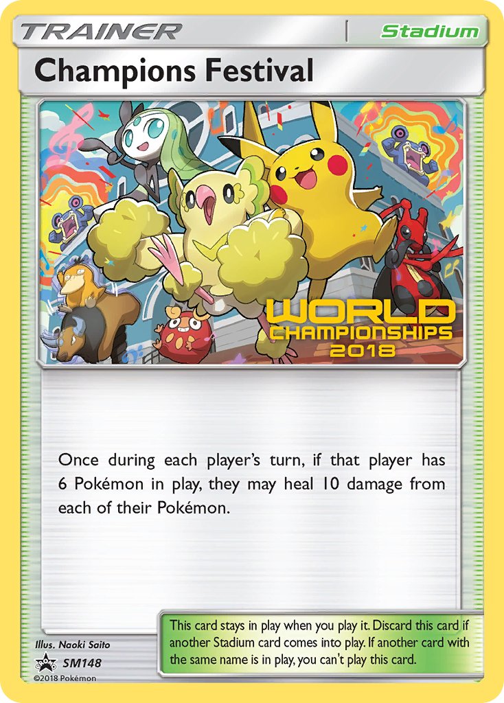 Champions Festival (SM148) (2018 Champion) [Sun & Moon: Black Star Promos] | Dumpster Cat Games