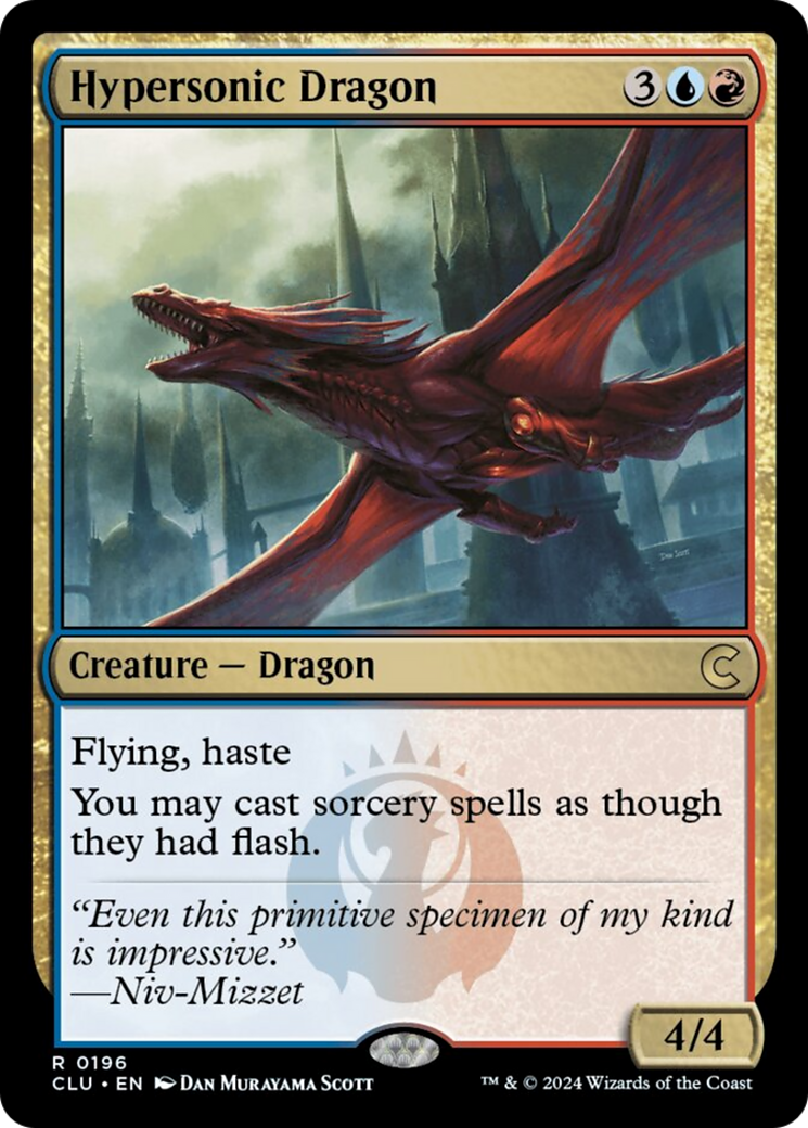 Hypersonic Dragon [Ravnica: Clue Edition] | Dumpster Cat Games