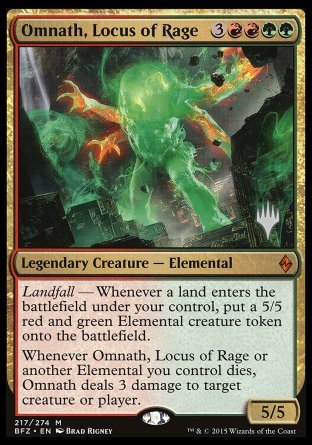 Omnath, Locus of Rage (Promo Pack) [Dungeons & Dragons: Adventures in the Forgotten Realms Promos] | Dumpster Cat Games