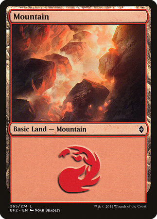 Mountain (265) [Battle for Zendikar] | Dumpster Cat Games