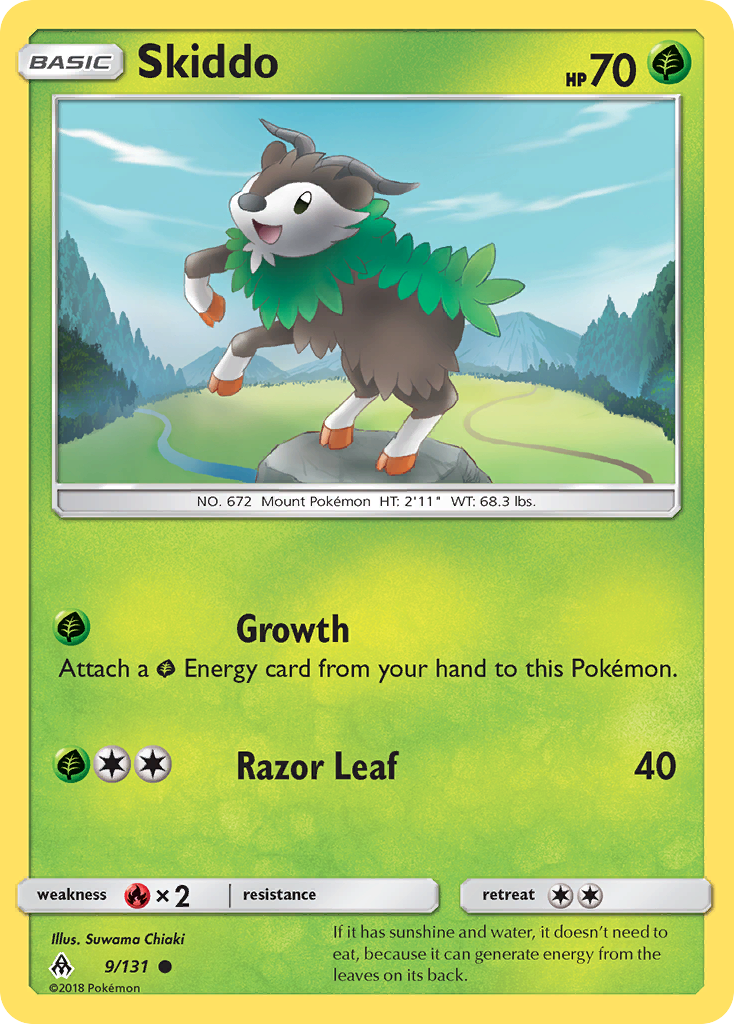 Skiddo (9/131) [Sun & Moon: Forbidden Light] | Dumpster Cat Games