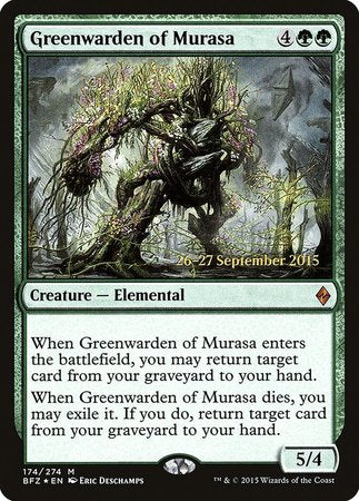 Greenwarden of Murasa [Battle for Zendikar Promos] | Dumpster Cat Games