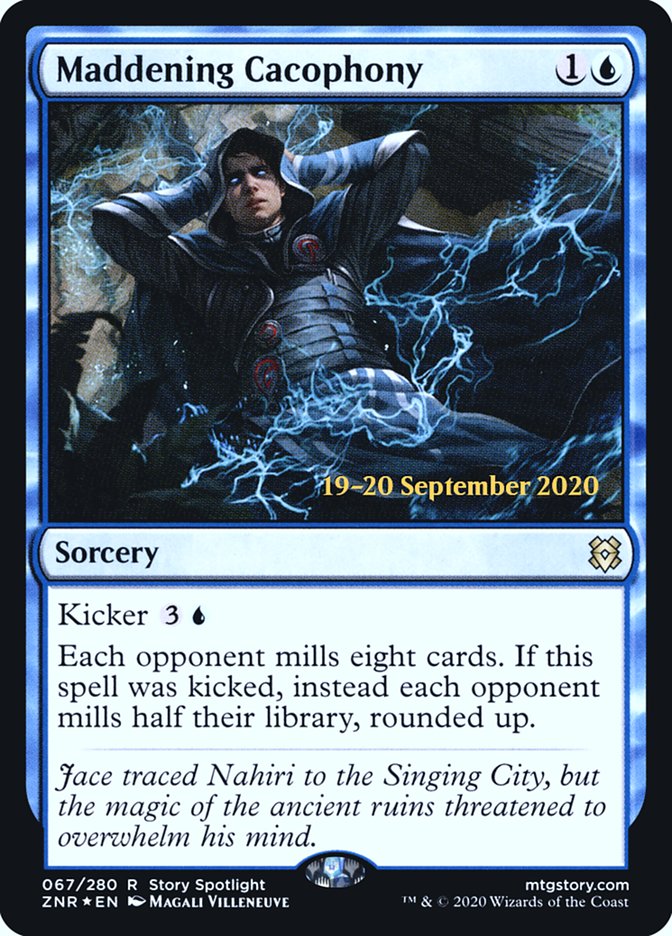 Maddening Cacophony  [Zendikar Rising Prerelease Promos] | Dumpster Cat Games