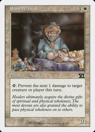 Samite Healer [Classic Sixth Edition] | Dumpster Cat Games