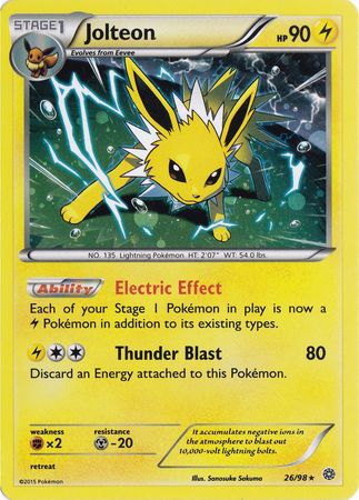 Jolteon (26/98) (Cosmos Holo) [XY: Ancient Origins] | Dumpster Cat Games