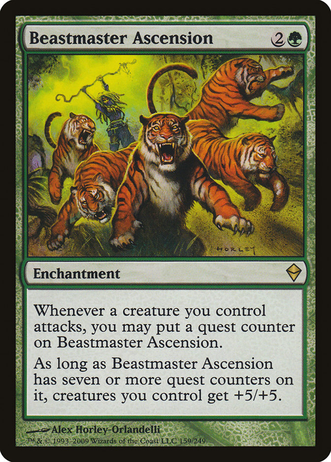 Beastmaster Ascension [Zendikar] | Dumpster Cat Games