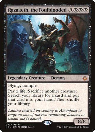 Razaketh, the Foulblooded [Hour of Devastation] | Dumpster Cat Games
