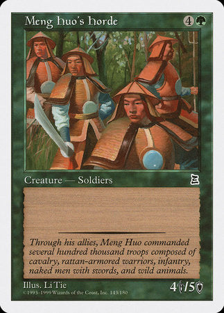 Meng Huo's Horde [Portal Three Kingdoms] | Dumpster Cat Games