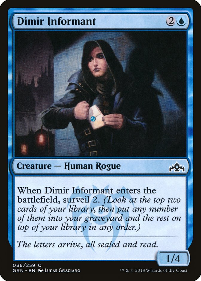 Dimir Informant [Guilds of Ravnica] | Dumpster Cat Games