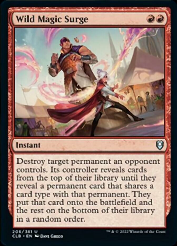 Wild Magic Surge [Commander Legends: Battle for Baldur's Gate] | Dumpster Cat Games