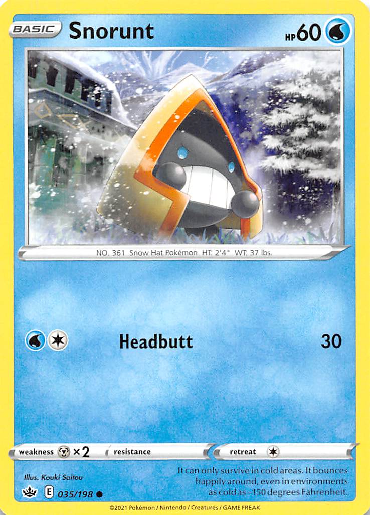 Snorunt (035/198) [Sword & Shield: Chilling Reign] | Dumpster Cat Games