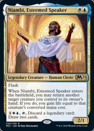 Niambi, Esteemed Speaker [Core Set 2021] | Dumpster Cat Games