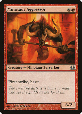 Minotaur Aggressor [Return to Ravnica] | Dumpster Cat Games