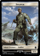 Horse // Soldier Double-Sided Token [Doctor Who Tokens] | Dumpster Cat Games