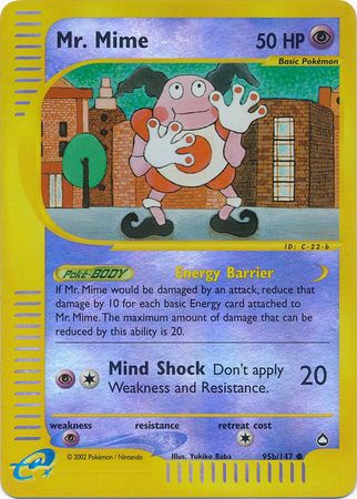Mr Mime (95b/147) [Aquapolis] | Dumpster Cat Games