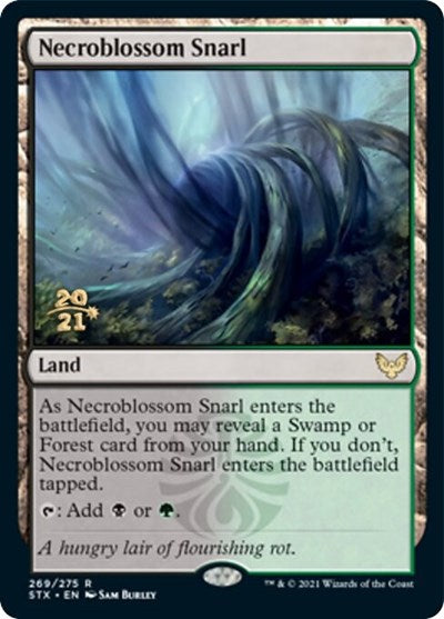 Necroblossom Snarl [Strixhaven: School of Mages Prerelease Promos] | Dumpster Cat Games