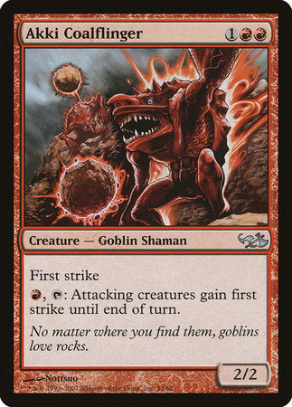 Akki Coalflinger [Duel Decks: Elves vs. Goblins] | Dumpster Cat Games