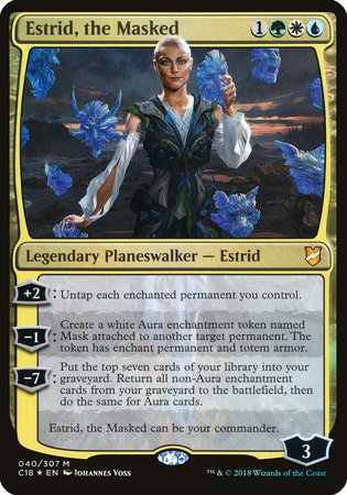 Estrid, the Masked (Commander 2018) [Commander 2018 Oversized] | Dumpster Cat Games
